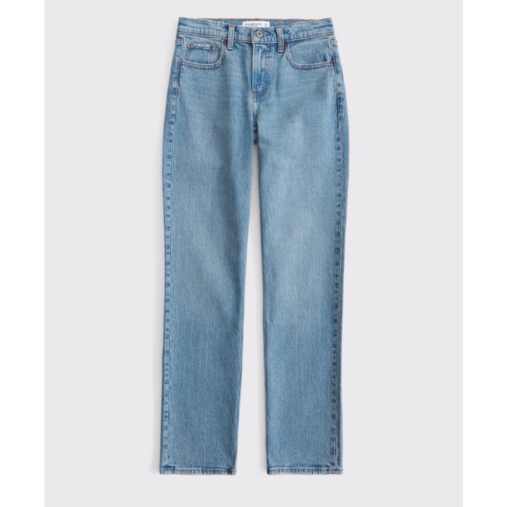A&F Mid Rise 90s Straight Jean - 26 size- Vintage Comfort Stretch